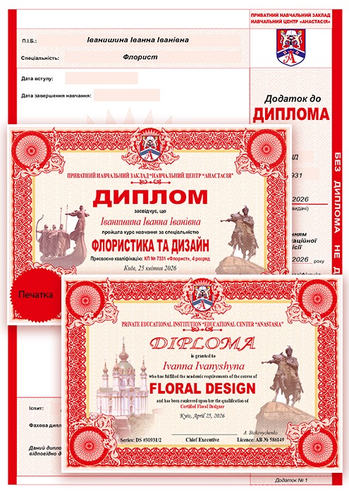 Диплом флориста 4 разряда