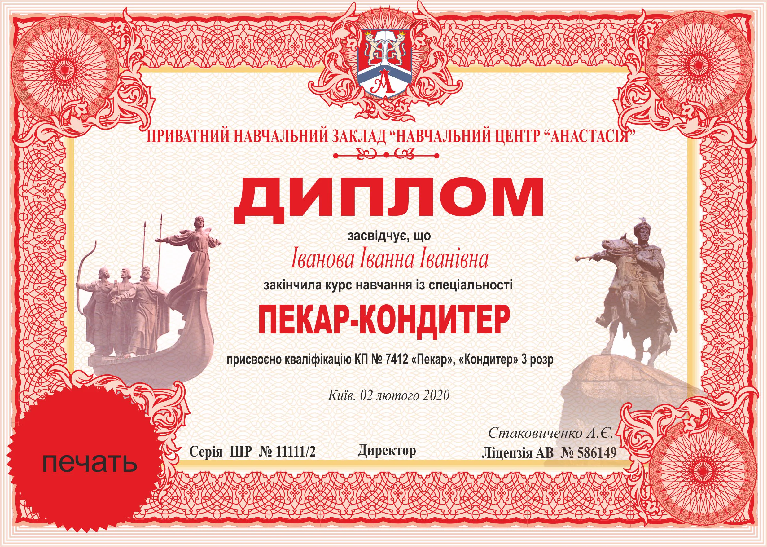 Курси пекаря кондитера